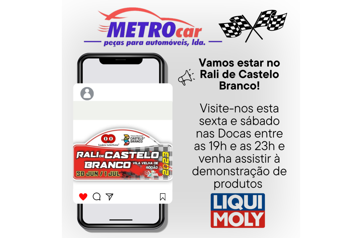 A METROCAR NO RALI DE CASTELO BRANCO